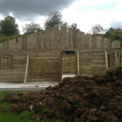 Construction du chalet